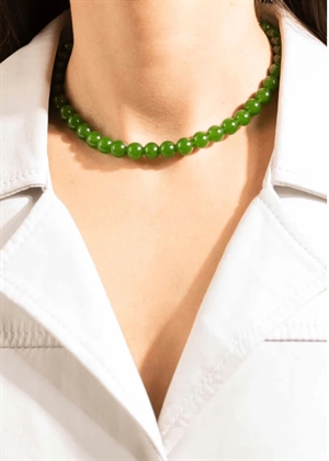 Candy Coral Lucid Green M necklace Dark Green Gilded House Of Vincent 